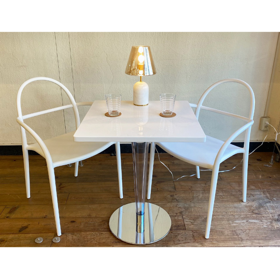 同色2脚セット】チェアPP-S091【送料無料】ホワイト | NOCEノーチェ