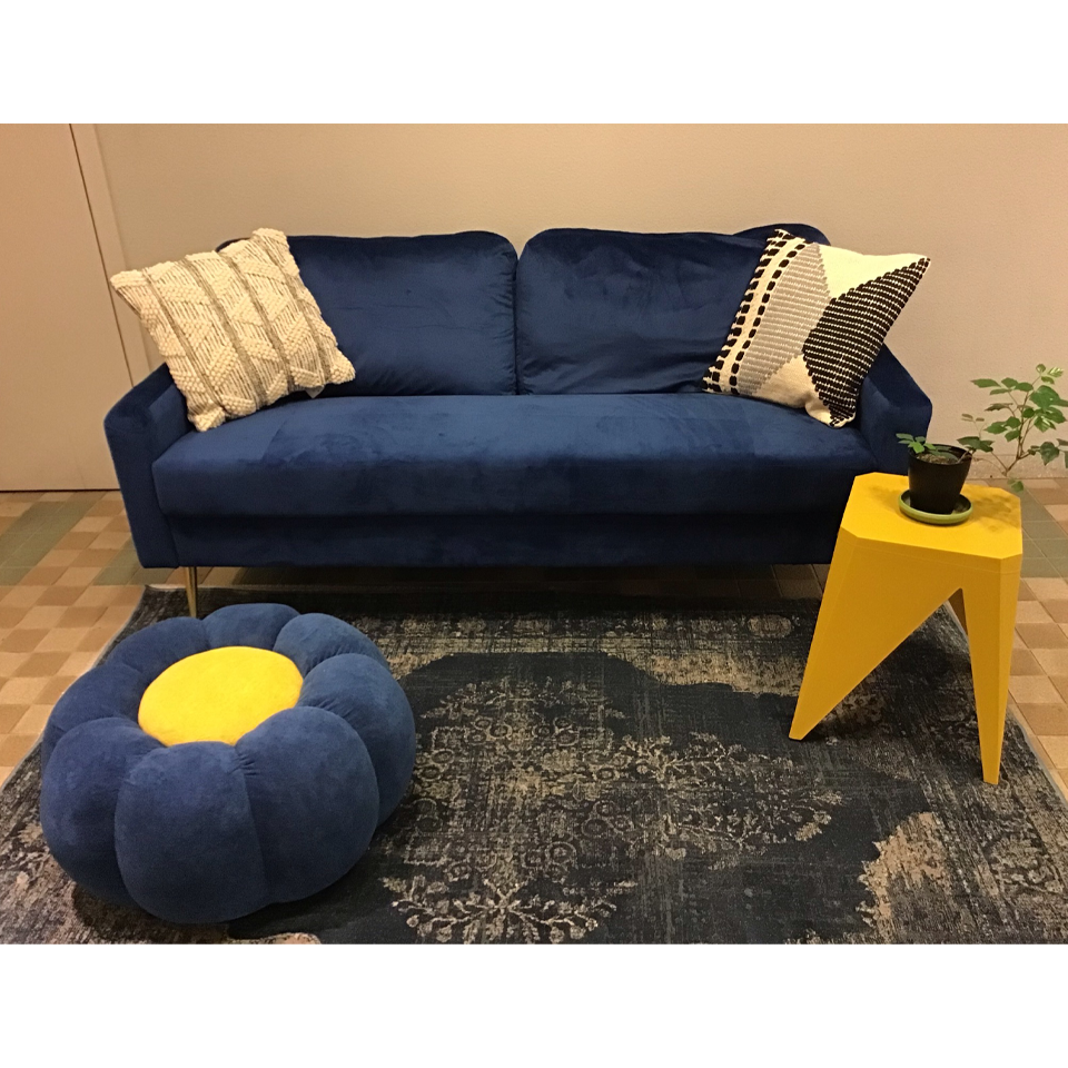 スツールOT-586【送料無料】イエロー/ブルー | NOCEノーチェ 家具