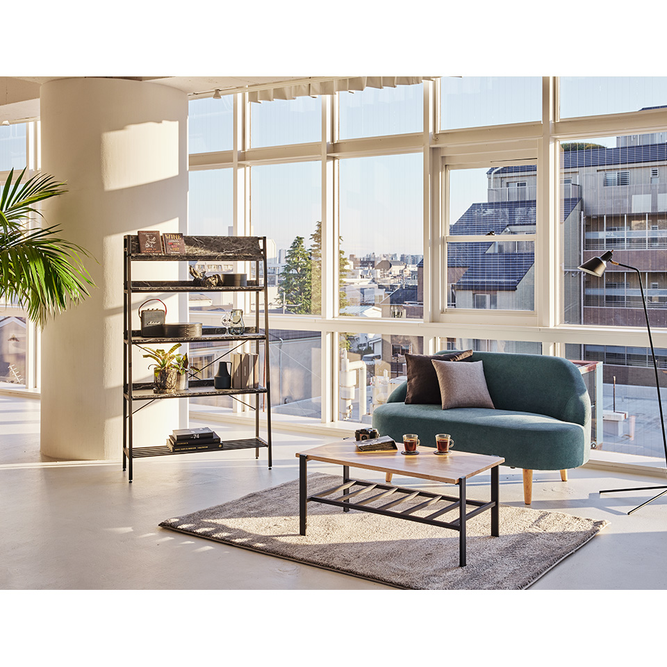 センターテーブルBF8470【送料無料】ナチュラル/ブラック | NOCE