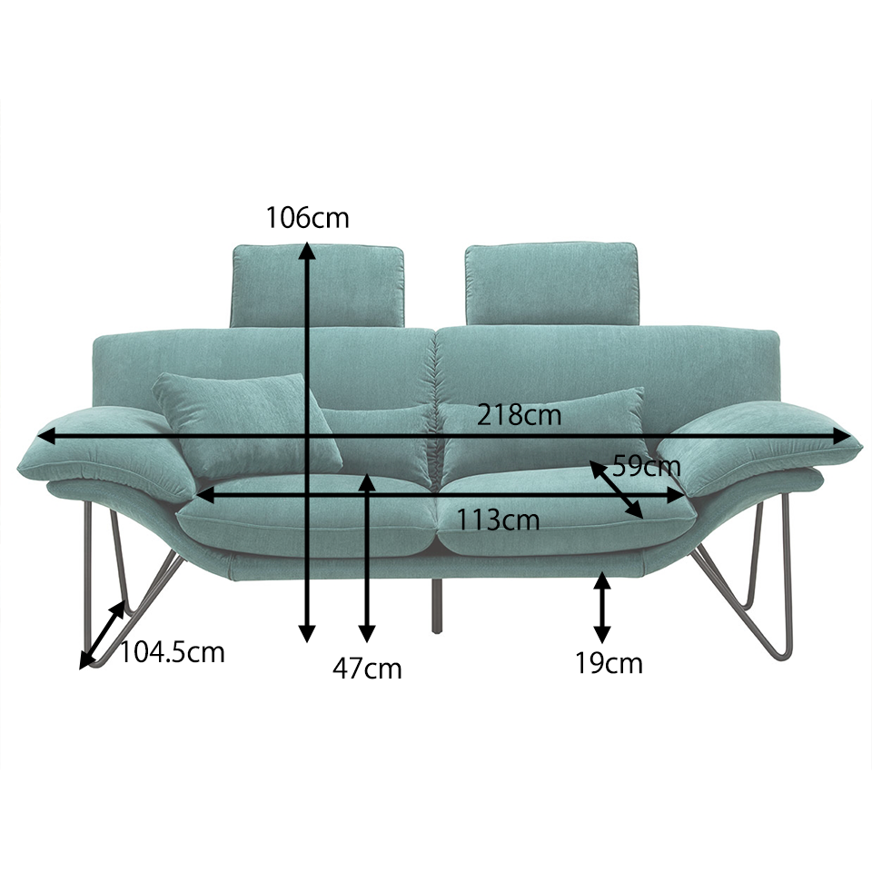 ラスト1台】ソファMY744 2人掛け【送料・開梱設置無料】 グリーン