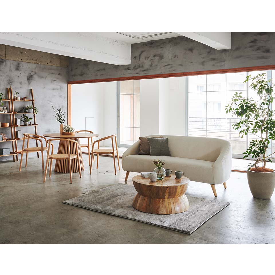 ソファALEXIA 3人掛け【送料・開梱設置無料】アイボリー | NOCE