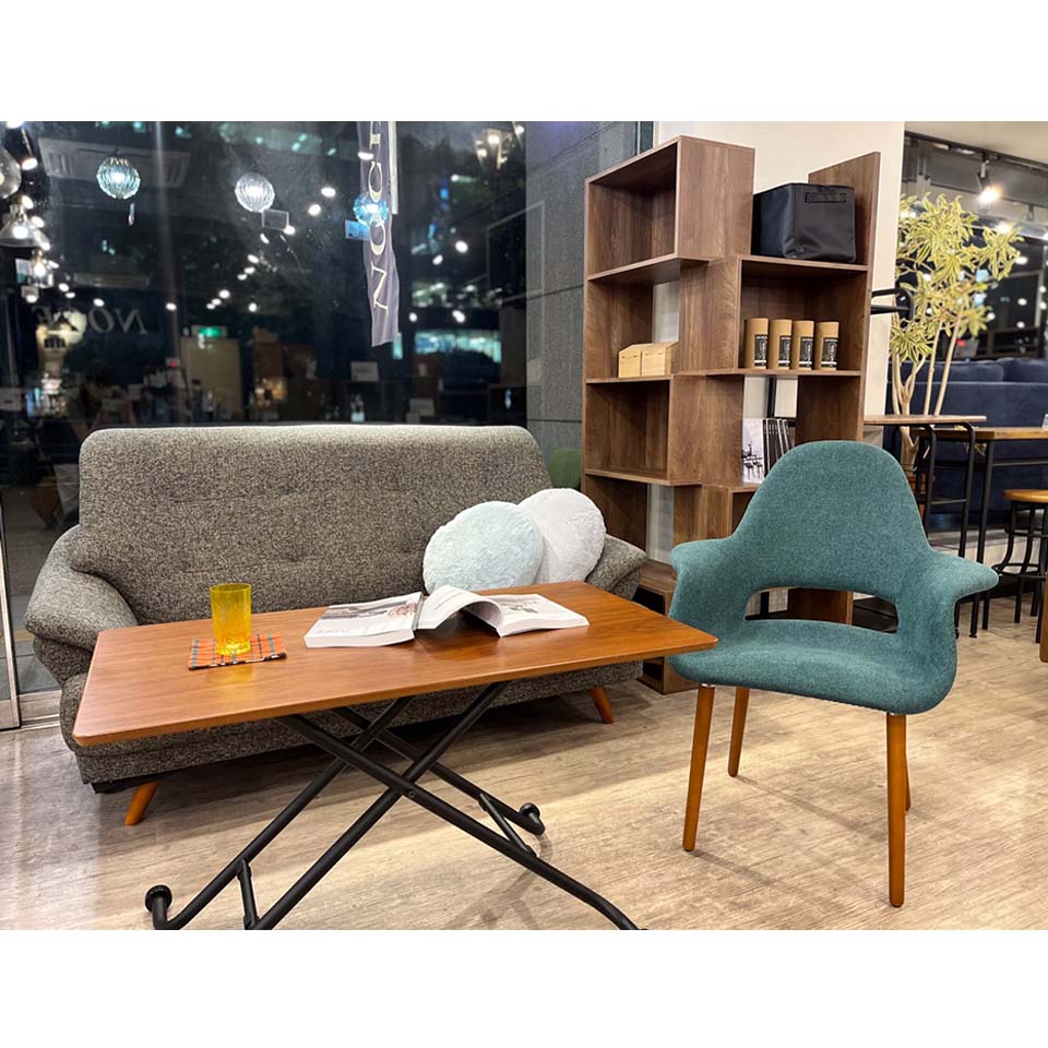 チェアDC594V【送料無料】 ウォールナット/ダークグリーン | NOCE