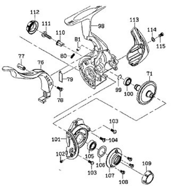 ダイワ(Daiwa) パーツ:トーナメントISO Z競技LB ドライブボール
