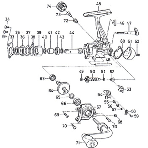 ダイワ(Daiwa) パーツ:チームダイワ イグニス2004C ウォームシャフト