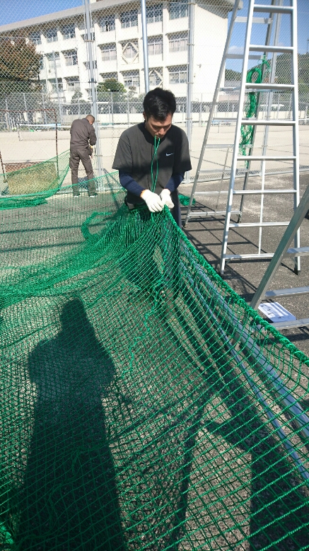 バッティングゲージネット設置工事 | 防球ネット・落下防止ネット