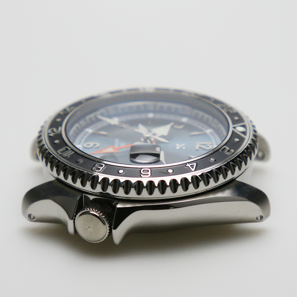 NMK315 SKX/SRPD Flat Sapphire Crystal for Sloped Inserts w Cyclops