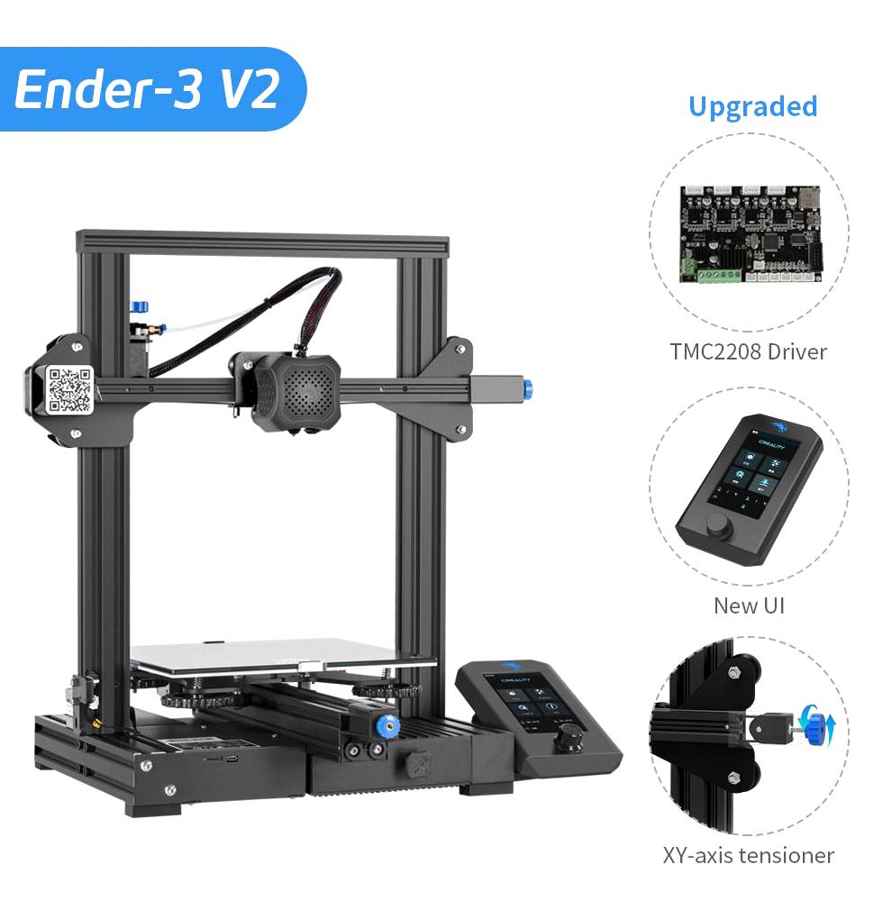 ENDER-3 V2 CREALITY 3D, 3D PRINTER, 1.75MM, TF CARD | Newark