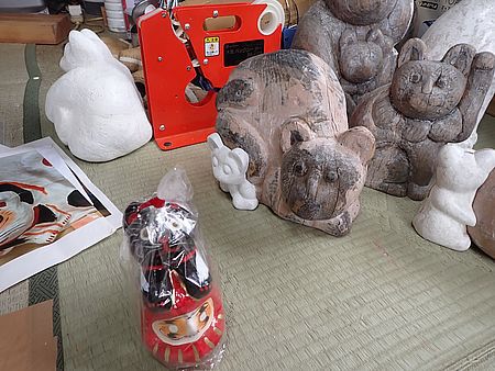 招き猫 多摩張り子 会田