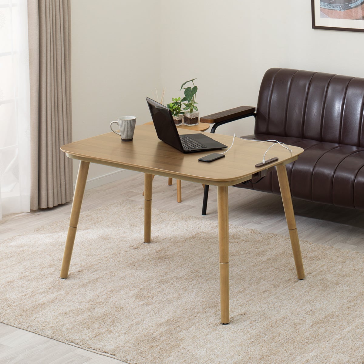 USBコンセント付き2Wayこたつテーブル(NV03 105LBR) | ニトリネット