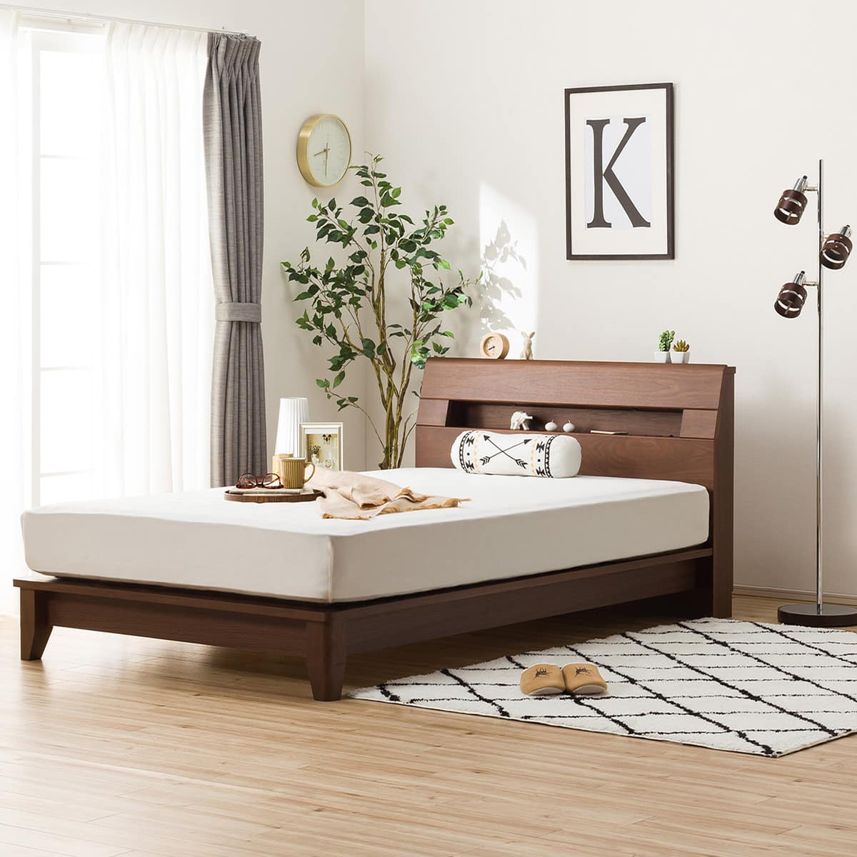 すのこセミダブルベッドフレーム(ロデリック-S/MBR) | ニトリネット