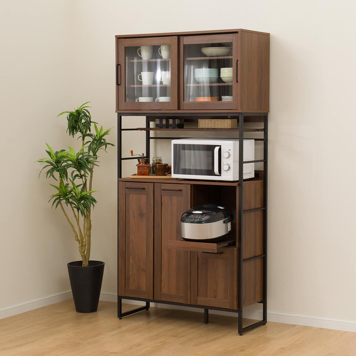 キッチンボード(IG001 1890 MBR) | ニトリネット【公式】 家具