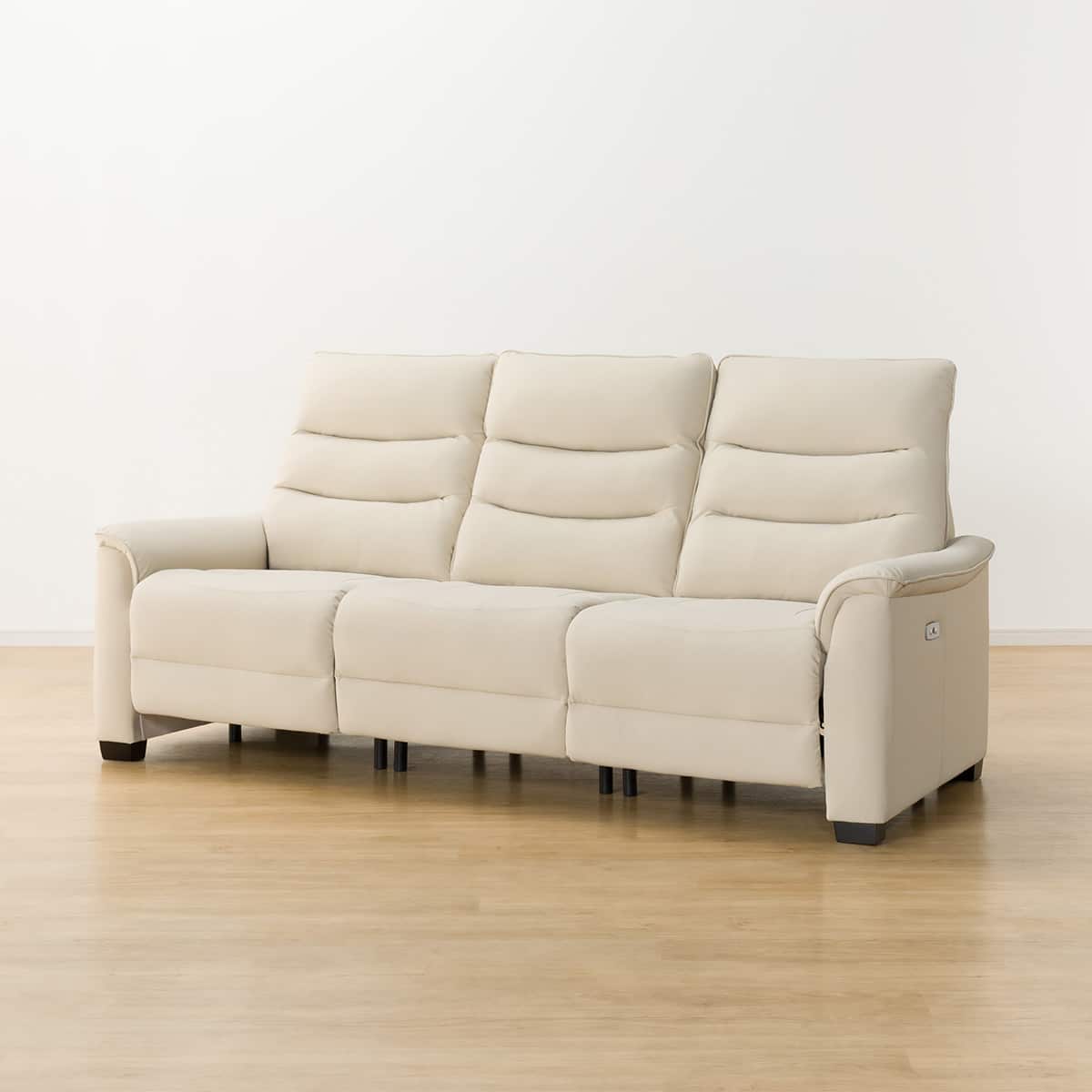 傷・汚れに強い 3人掛け全シート電動リクライニングソファ 合皮タイプ