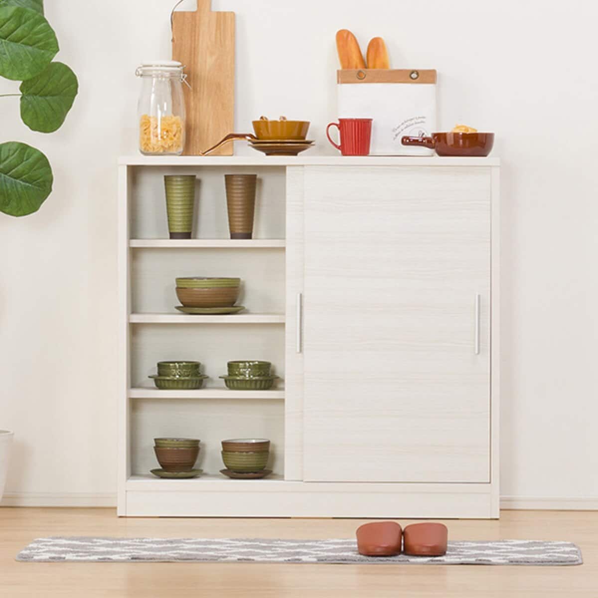 薄型キャビネット(アニー90S WW) | ニトリネット【公式】 家具