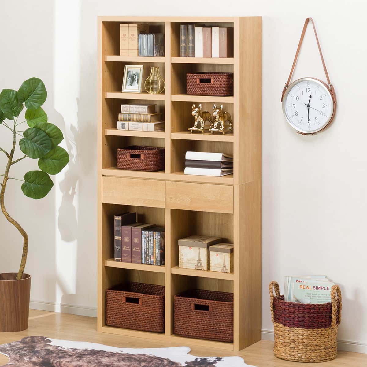 オープン本棚(カゼラ90 LBR) | ニトリネット【公式】 家具・インテリア通販