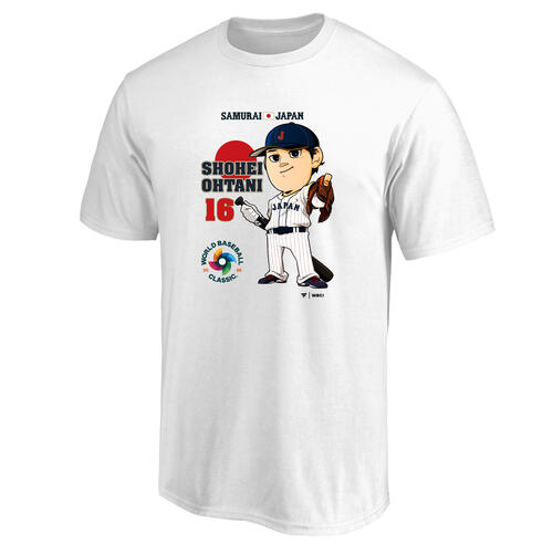 大谷翔平のイラストTシャツなどWBCグッズが4日午後6時から販売開始