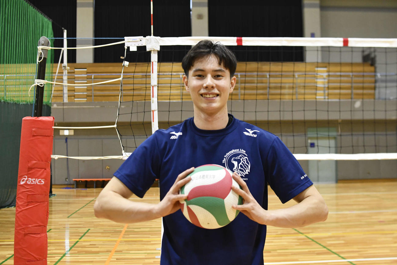 バレー高橋藍が五輪で見せたフェイクセット披露 日体大体育研究発表