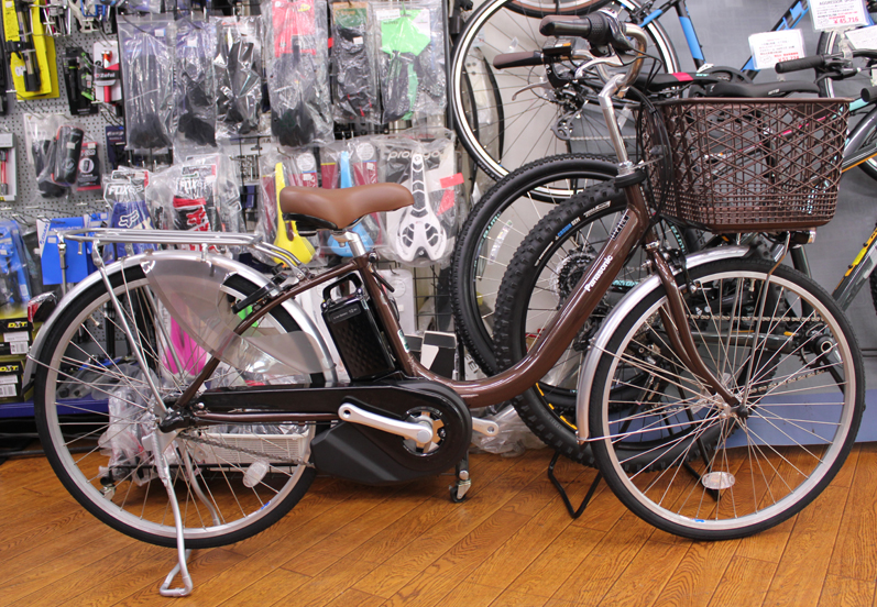 Panasonicの電動アシスト自転車 ビビ・Lのチョコブラウンが入荷いたし