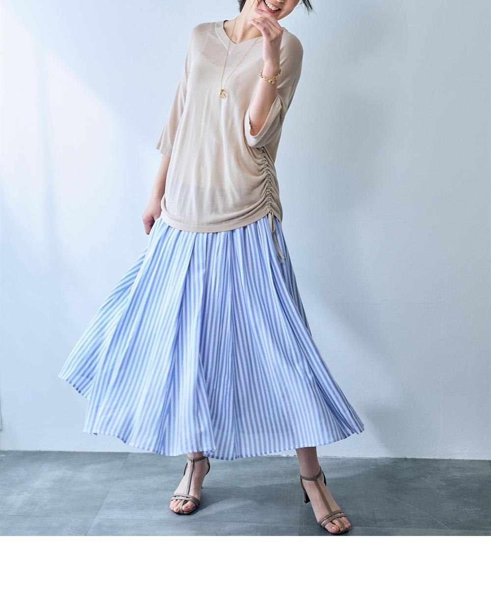 ストライプスカート＜大きいサイズ有＞【OtonaSMILE】 通販【ニッセン】