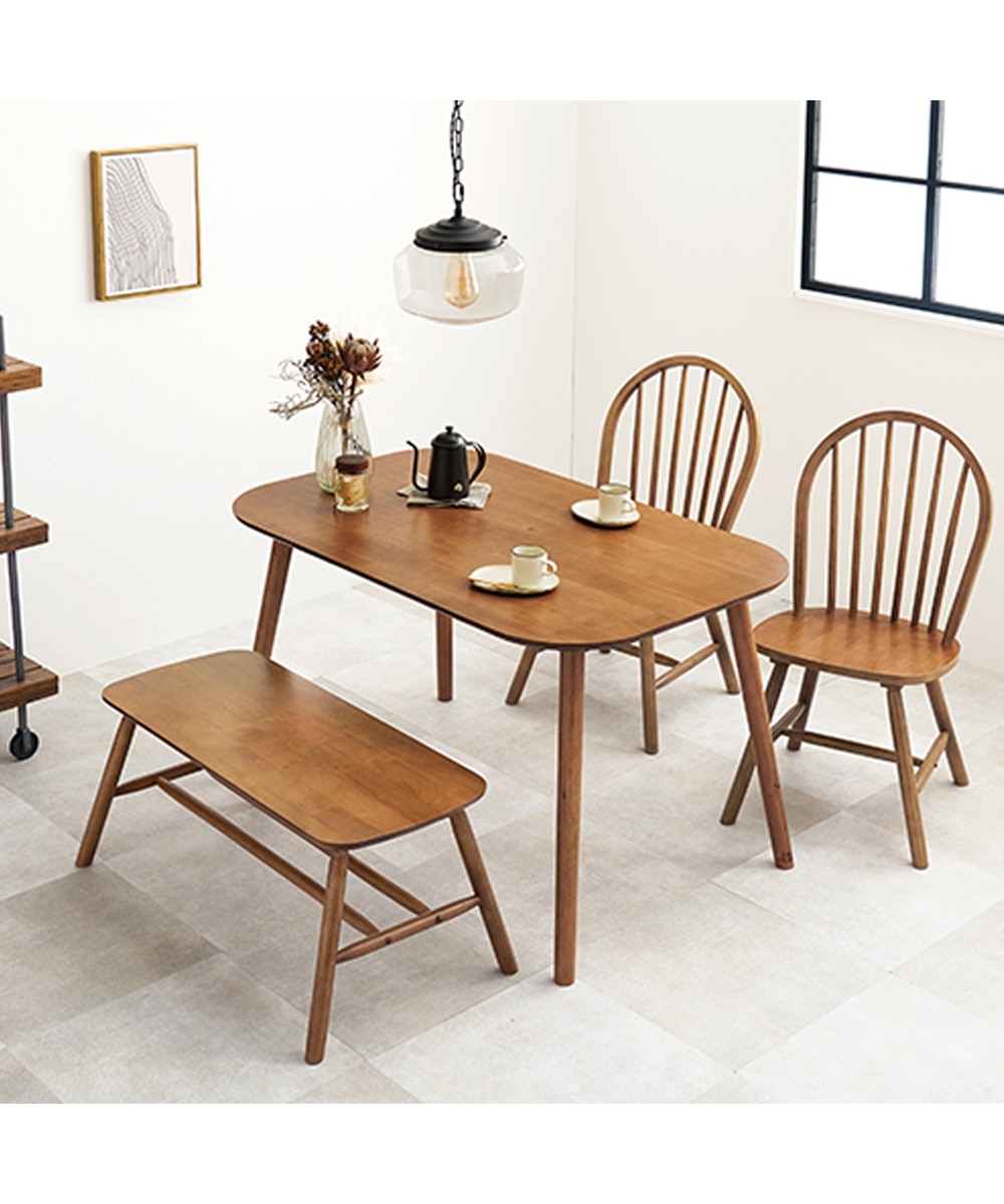 天然木 カフェ風ダイニングセット ボウバック 通販【ニッセン】