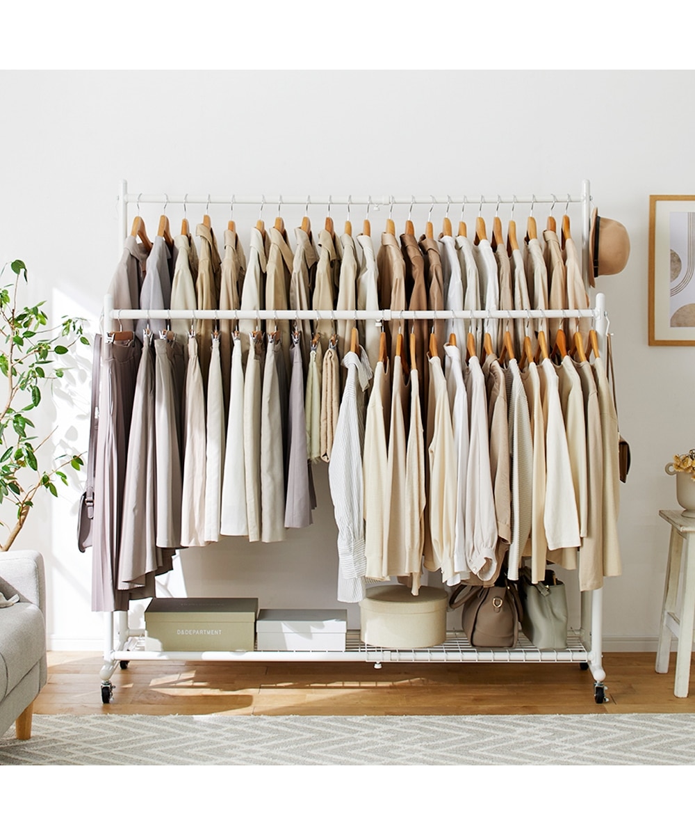 頑丈伸縮ダブルハンガー【動画あり】 通販【ニッセン】