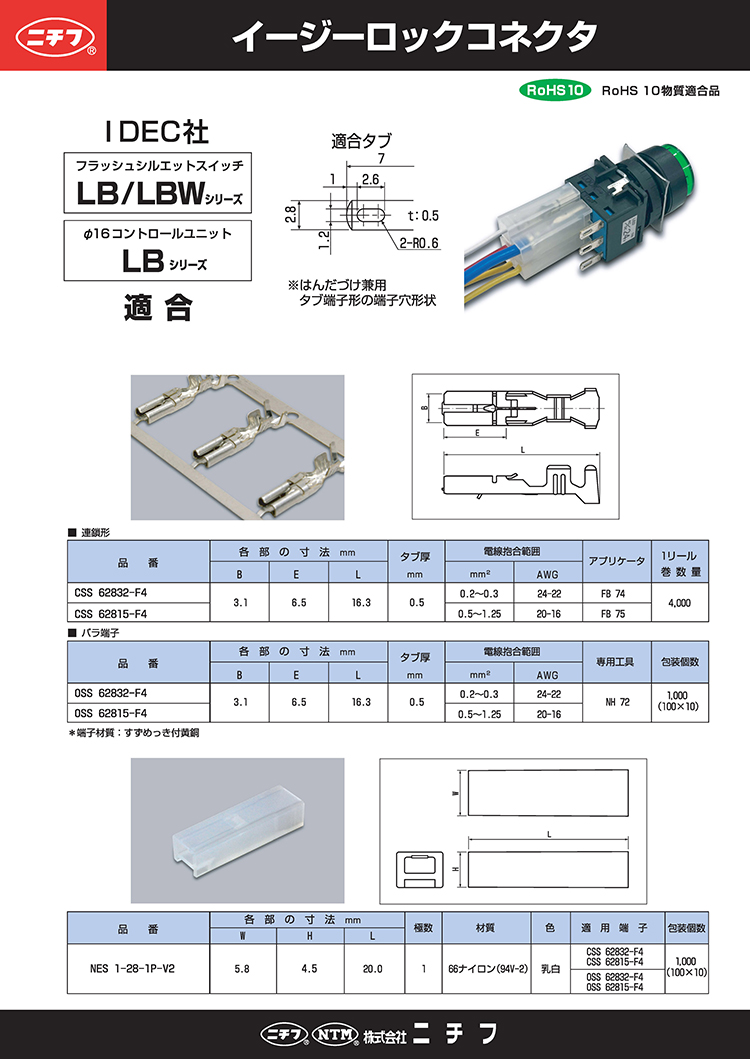 イージーロックコネクタ | 注目の製品 | 圧着端子・圧着スリーブの