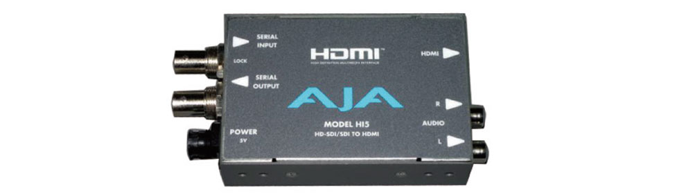 AJA Hi5 HD/SD-SDIからHDMIビデオ/オーディオへのコンバーター