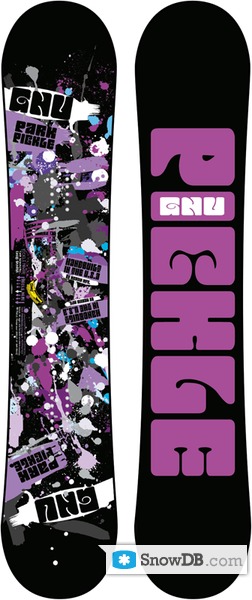 Snowboard GNU Womens Park Pickle 2011/2012 :: Snowboard and ski