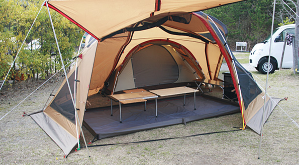 アメニティドームメッシュエッグスターターセットの活用法・お座敷