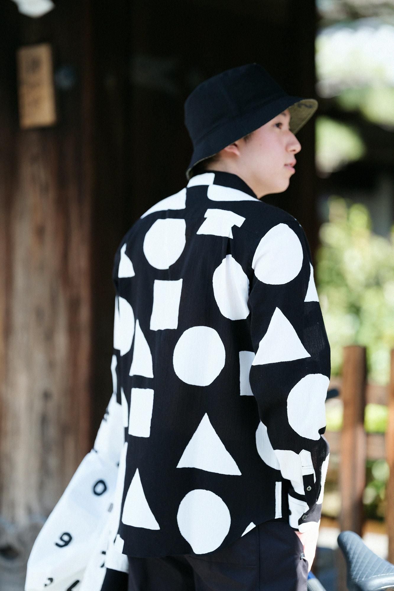 高島縮 20/20 シャツ／禅（ぜん）△