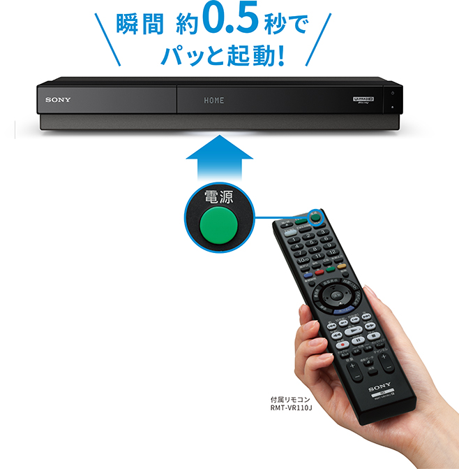 BDZ-FW2000/BDZ-FW1000/BDZ-FW500 特長 : 快適な操作性 | ブルーレイ