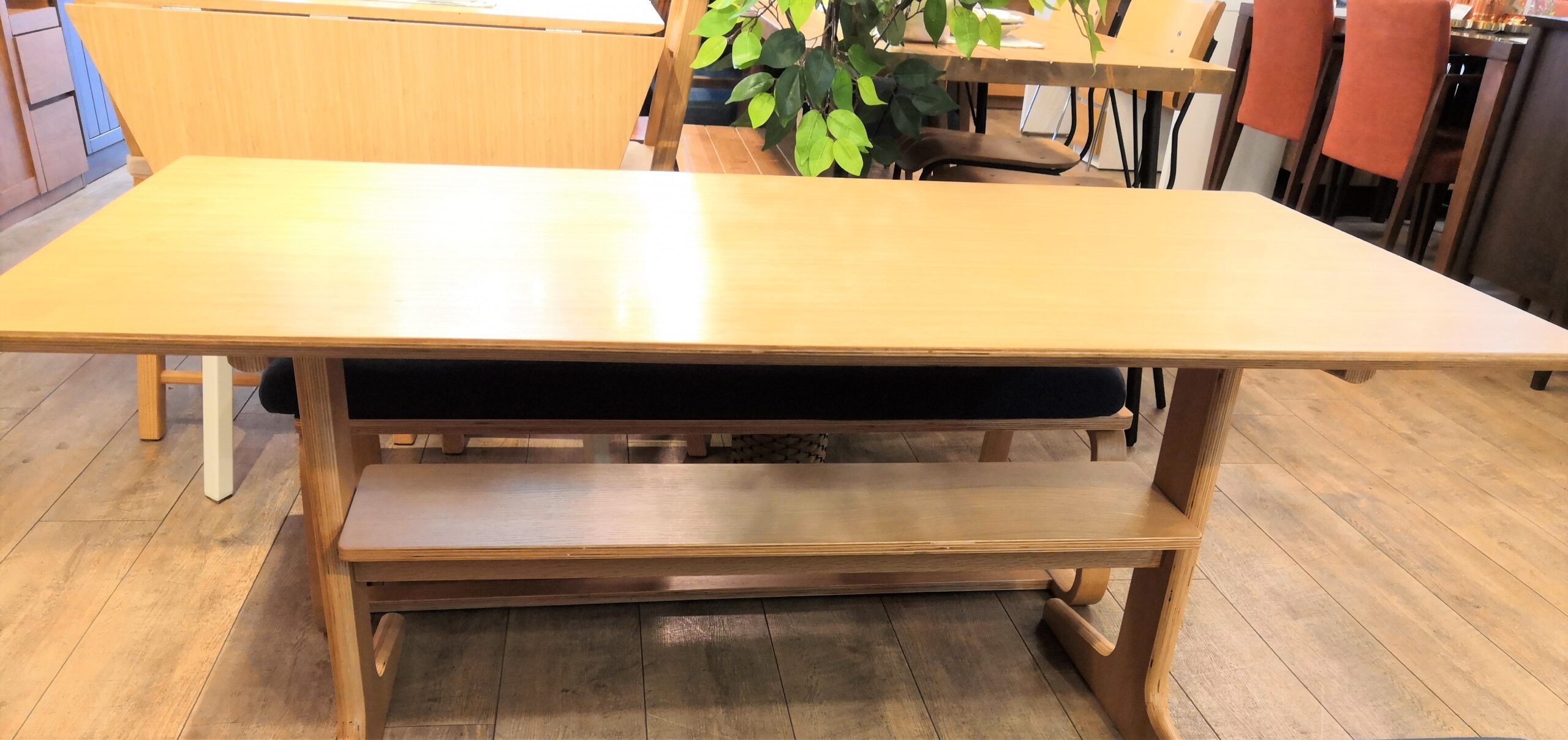 中古】無印良品 Muji リビングでもダイニングでもつかえる テーブル・2