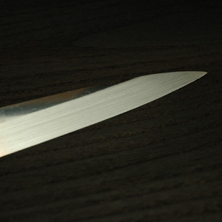 柳刃包丁 本焼 9寸～尺2 黒檀鞘付 【包丁の＠堺英】