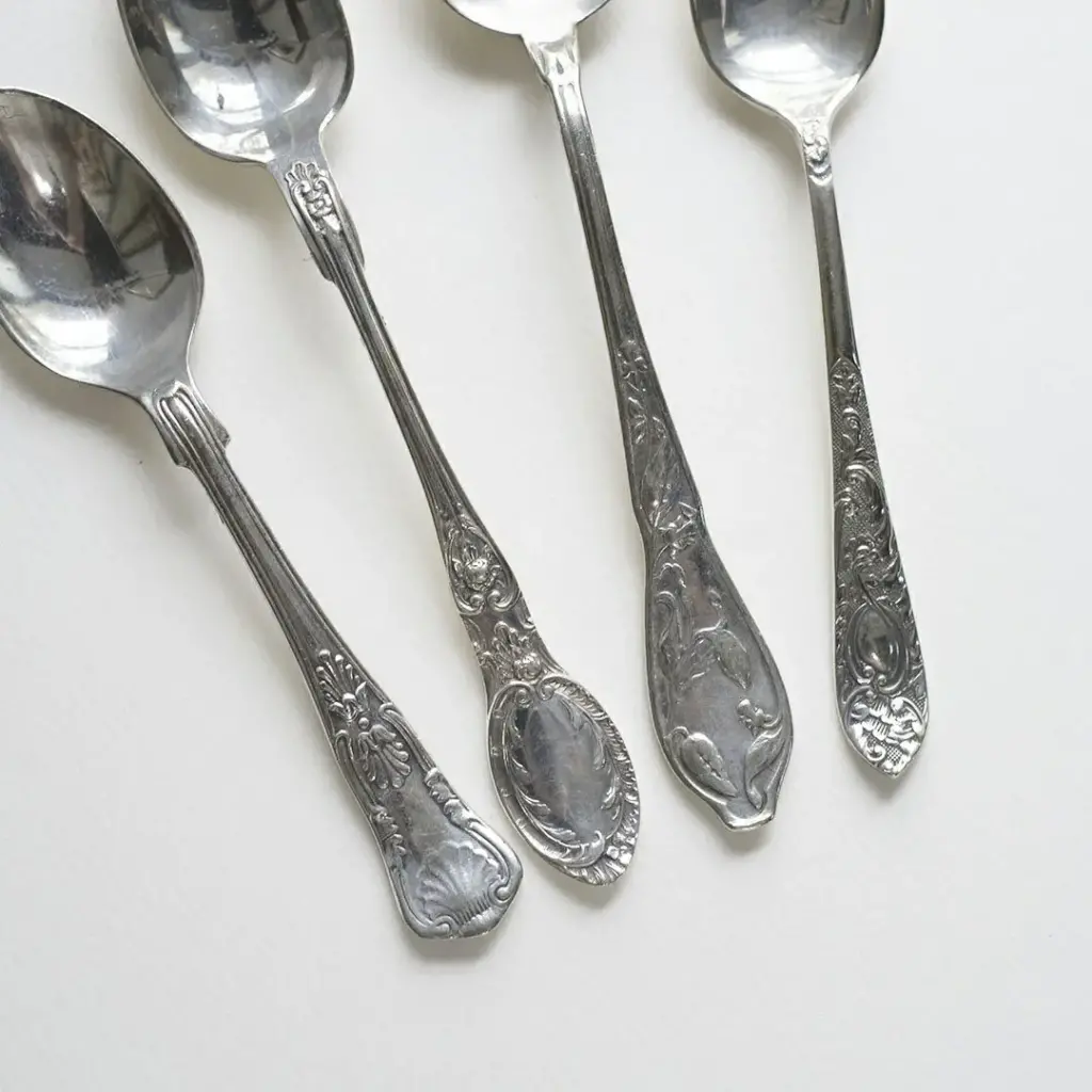 アンティークスプーン フランス イギリス シルバープレート ロココな