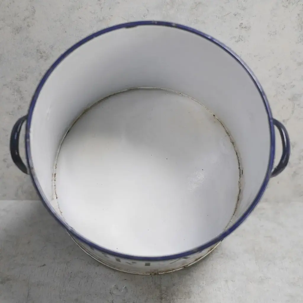 アンティーク 大きなホーローBREAD缶 イギリス パン保存容器 白い琺瑯