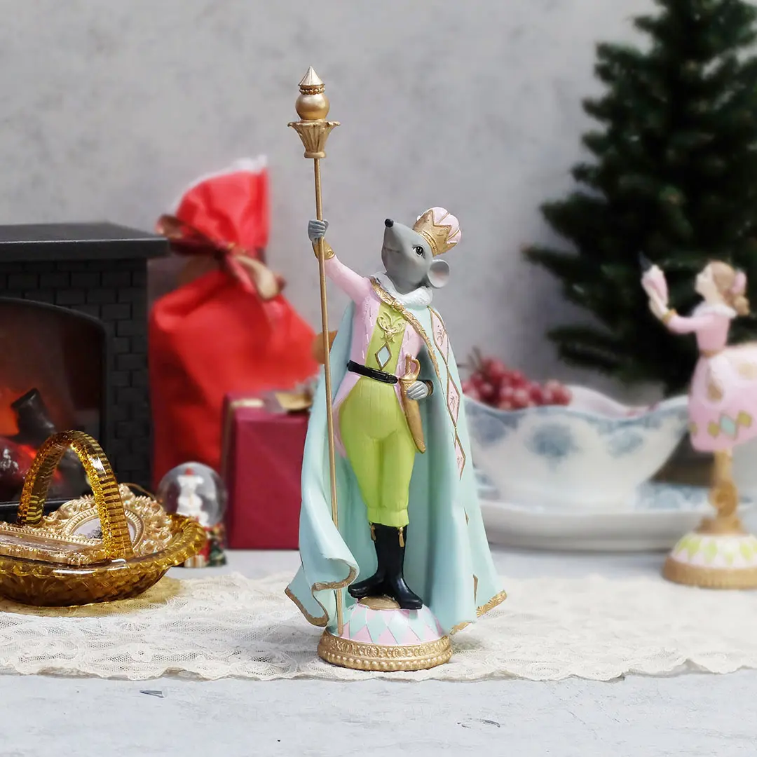 希少】アンティーク 木製 くるみ割り人形 ペア 特大 32cm 置物