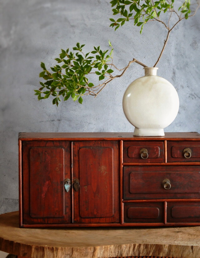 Antique Sam's Collection 小箱 小さな箪笥 李朝小さな引き出し箱 開き箱