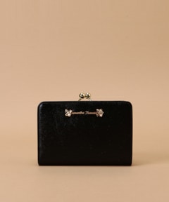 ラメレザービジュー 口金折財布(FREE ブラック): Samantha Thavasa