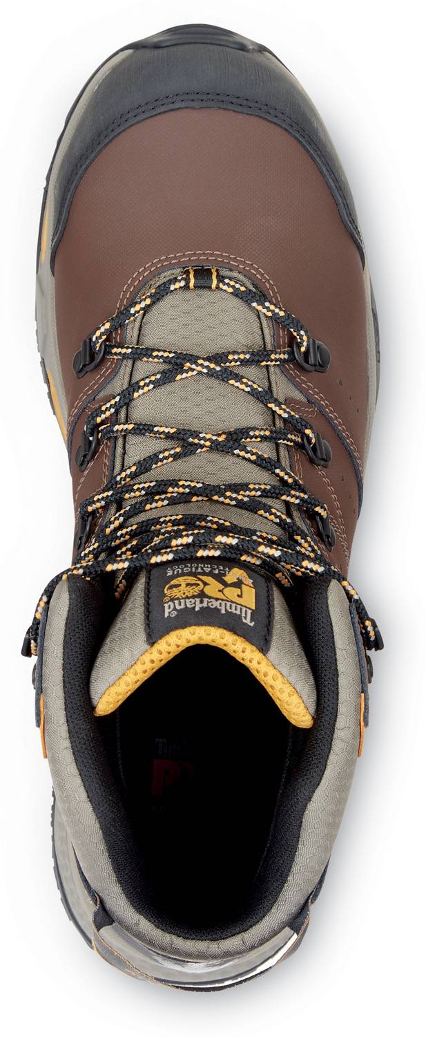 Male Timberland PRO Men's Brown/Golden Yellow Switchback MaxTRAX