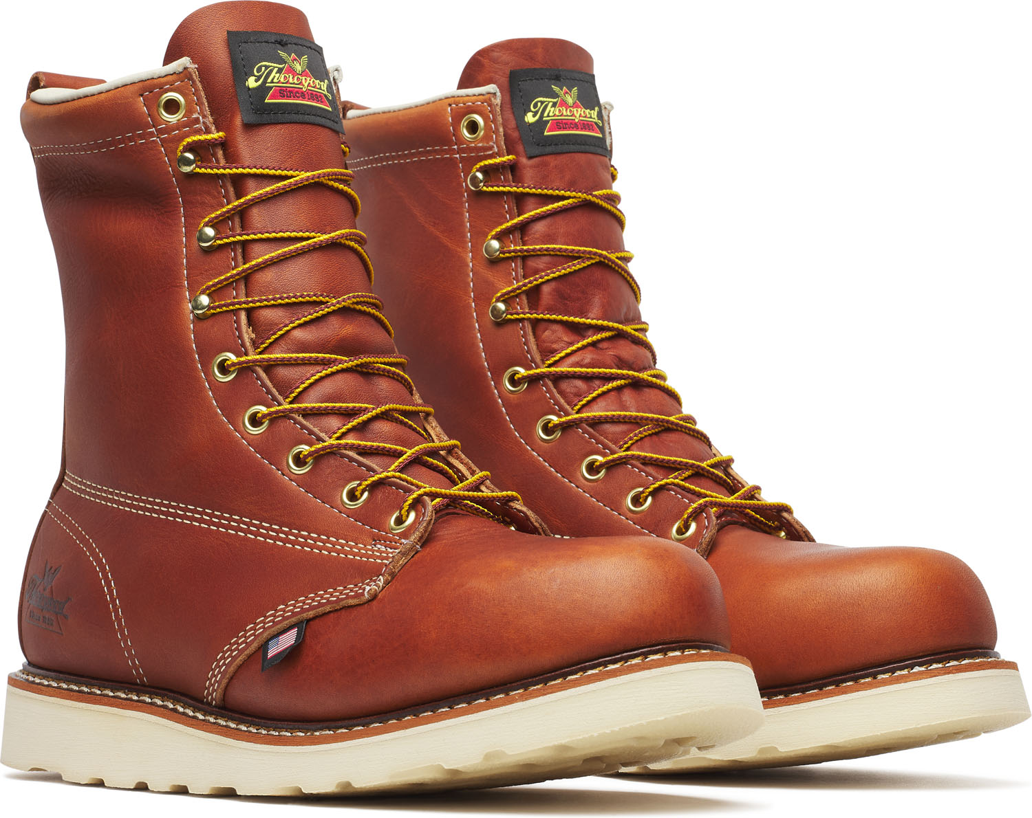 Male Thorogood Thorogood TG804-4364 Men's, Tobacco, Steel Toe, EH