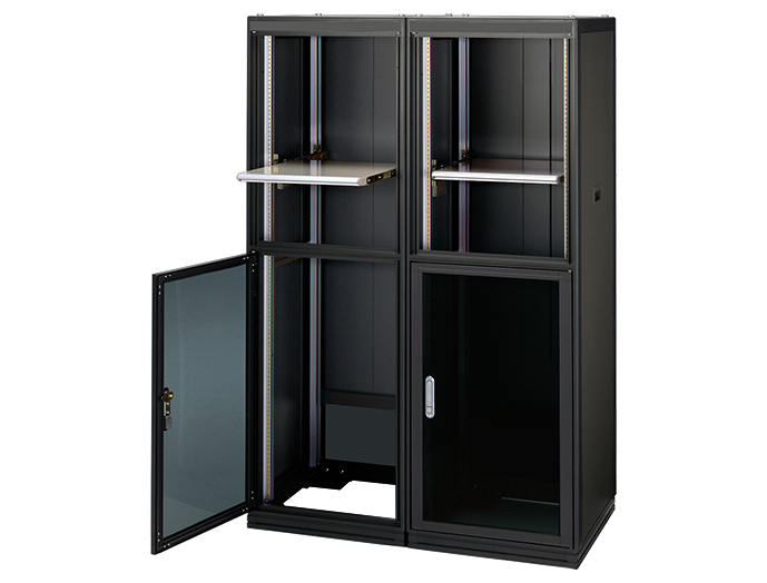 キャビネットラック FDC シリーズ FDC-1751-750B｜19インチラック