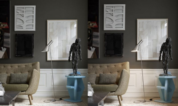 AJ フロアランプ / ポリッシュステンレスLouis Poulsen（ルイス