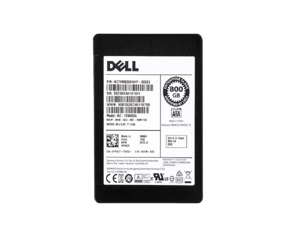Samsung SM865 MZ-7KM800A Write Intensive SSD 800 GB SATA 6Gb/s