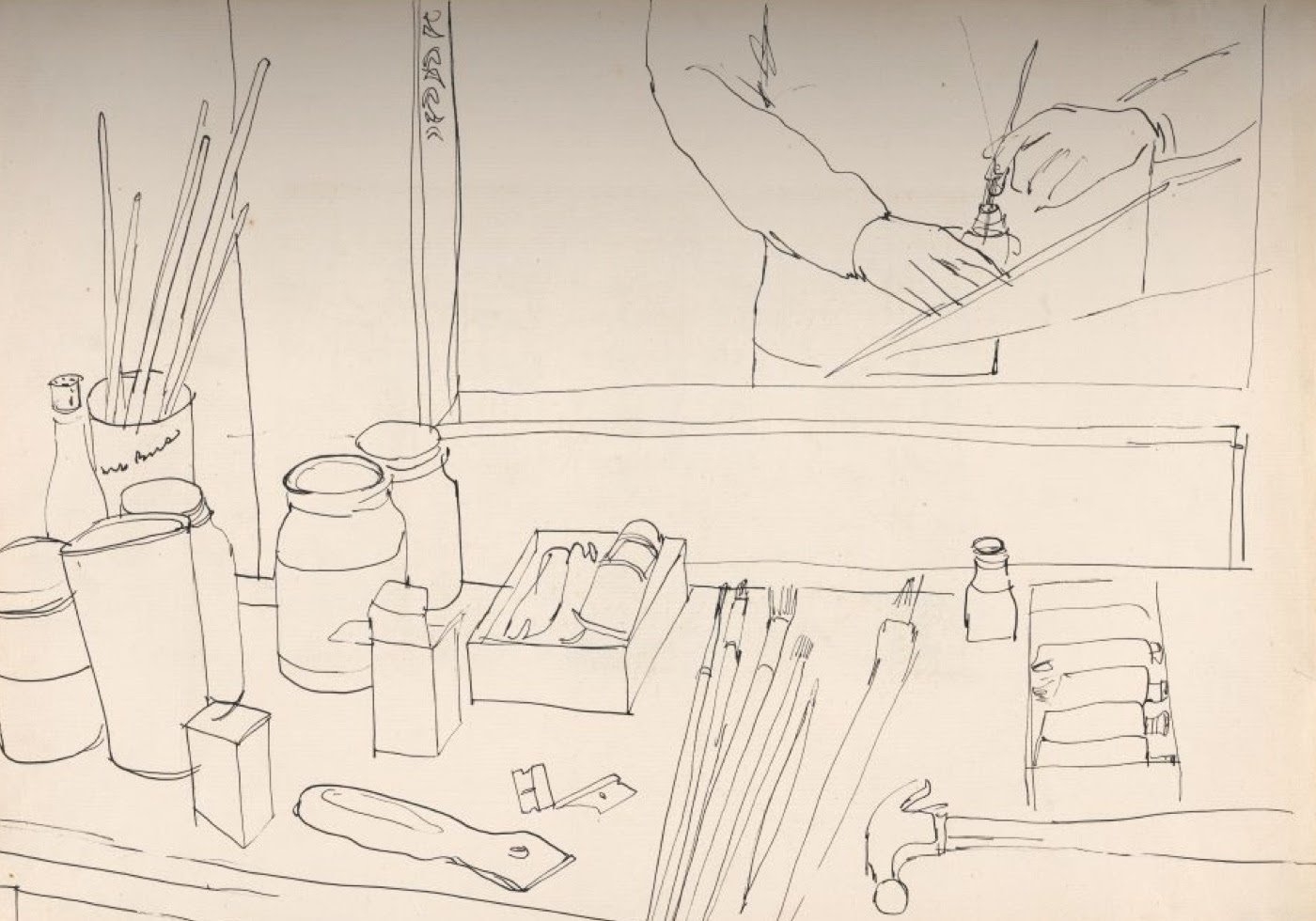 Ellsworth Kelly portrait drawings at Art Institute of Chicago