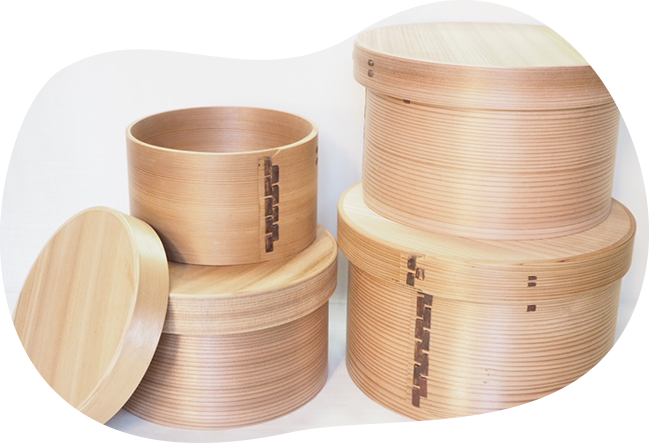 商品のご紹介｜柴田徳商店｜無形文化財である「博多曲物」 めしびつ