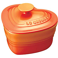 ル・クルーゼ ストーンウェア ラムカン ダムール Sサイズ フタ付