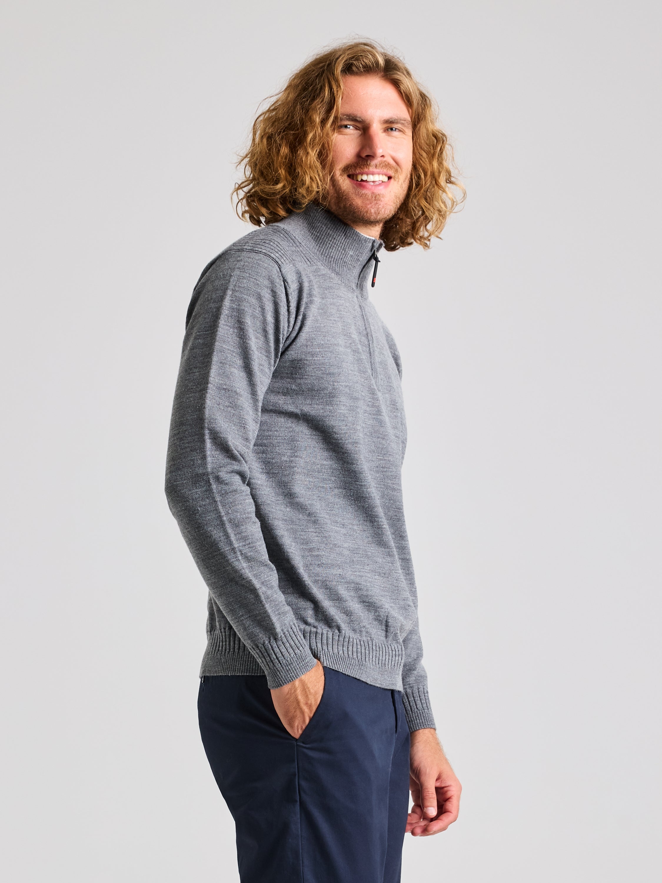Seawool Half-Zip - Men's half zip sweater | SLAM