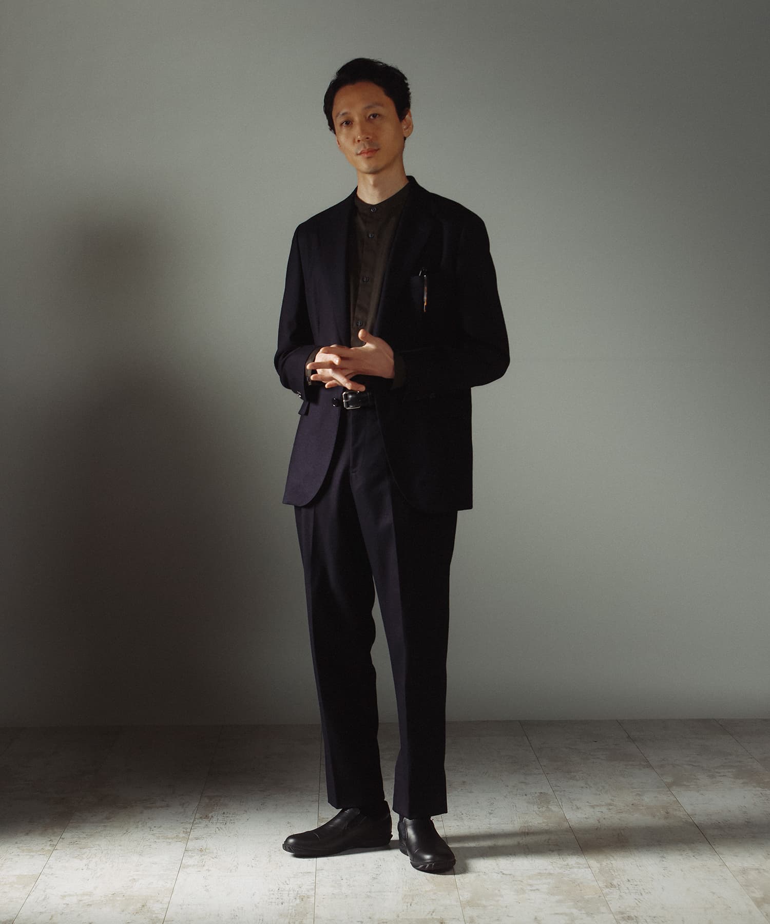 SP-6158 Black | 国産ハンドメイド スニーカー スピングル