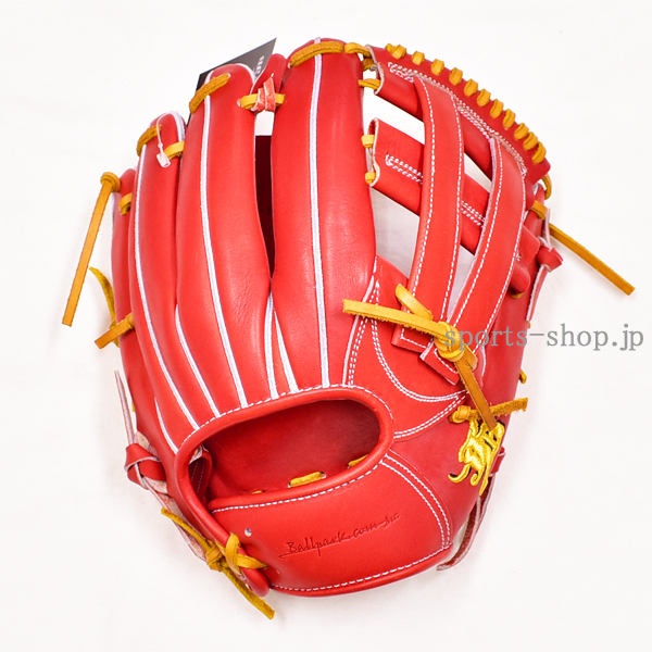 レジェーラ 硬式外野用グローブ 赤/タン レジェーラ 硬式外野用