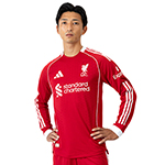 25-26 リヴァプール HOME オーセンティック長袖ユニフォーム／サッカー