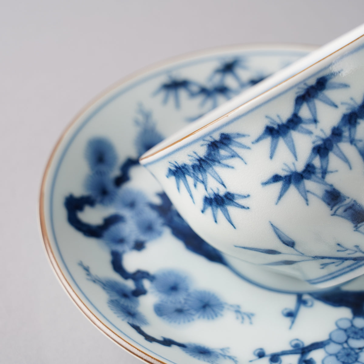 有田焼 古染付 松竹梅紋 コーヒー碗皿 200ml 宝泉窯の通販｜Studio1156